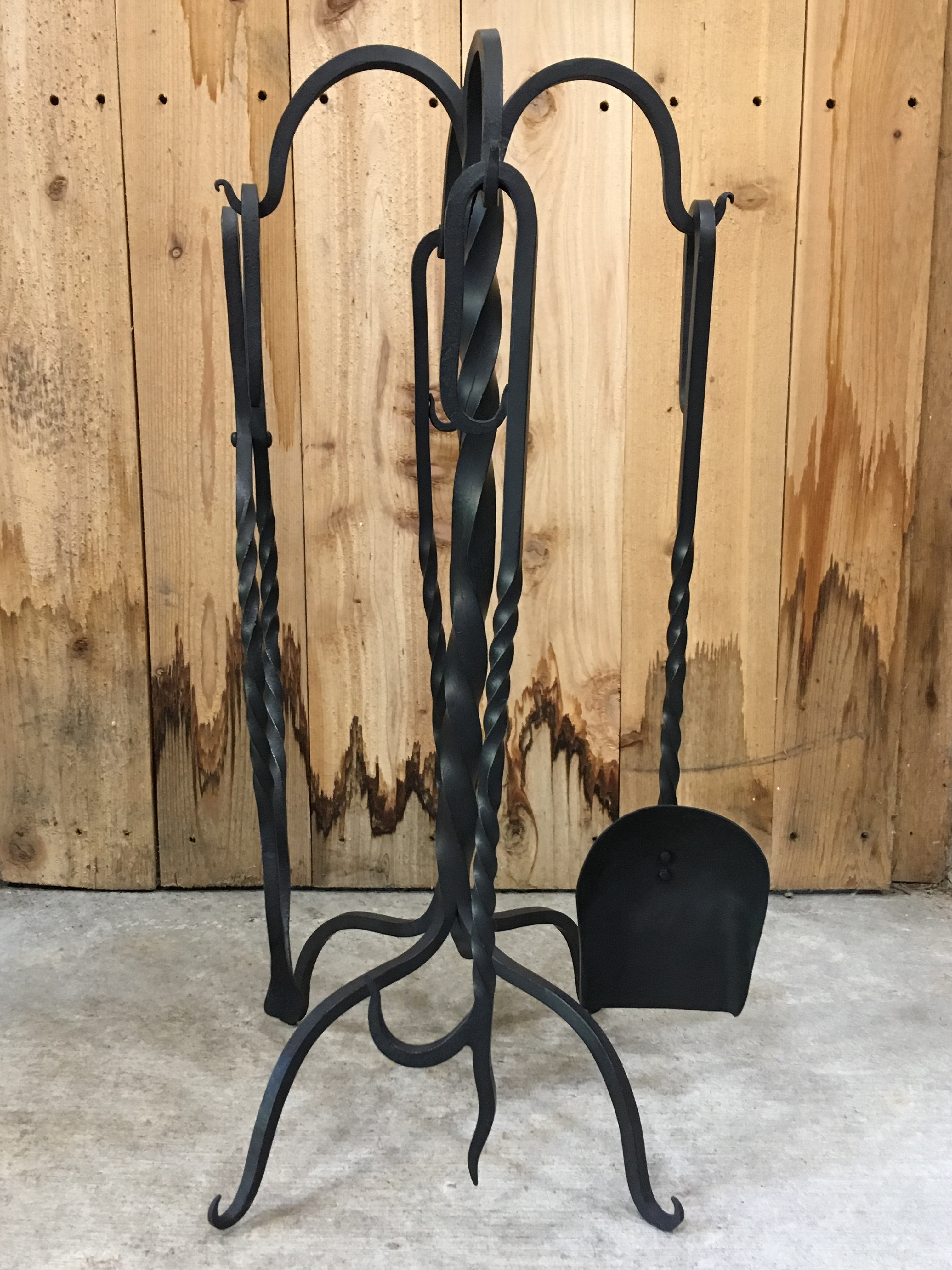 Fireplace Tool Set - Reverse Twist